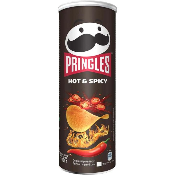 Чіпси гострі "PRINGLES" Hot & Spicy, 165g (19 шт/ящ)