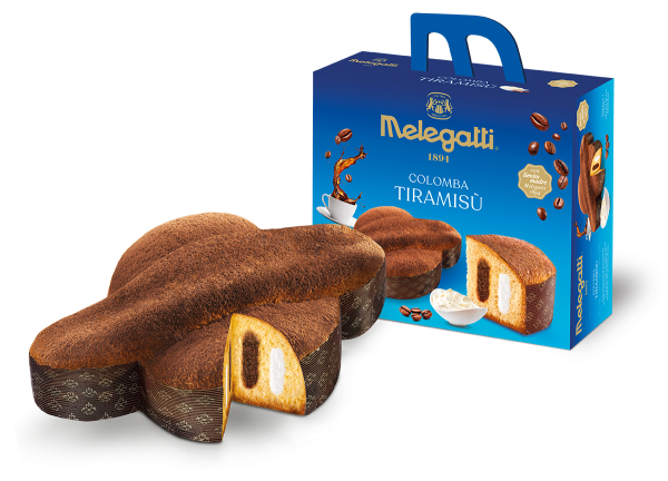 Кекс «Великодня голубка» "Melegatti" Colomba Tiramisu з кремом Тірамісу, 750г (18 шт/ящ)