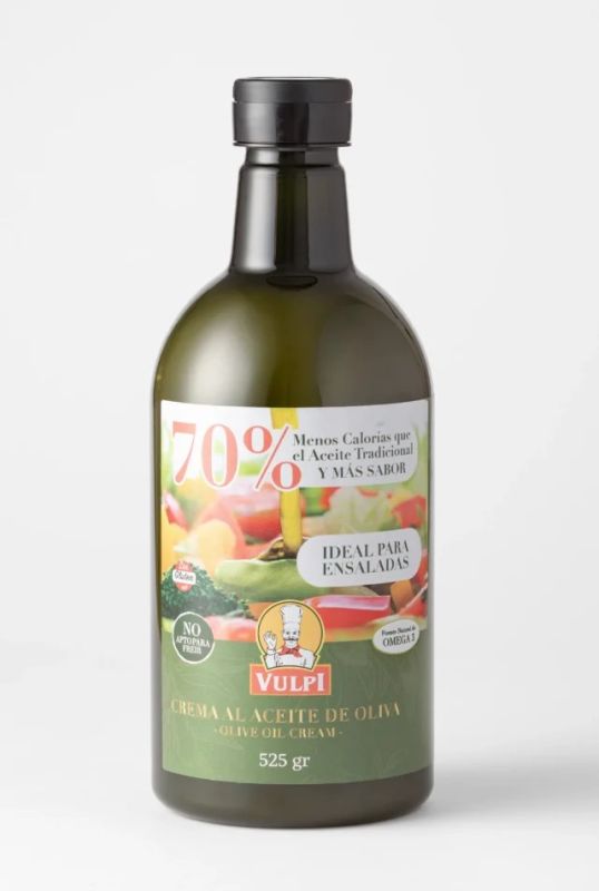 Соус-крем з оливковою олією "Vulpi" Al Aceite De Oliva Virgen Extra без глютену, 525г (12 шт/ящ)