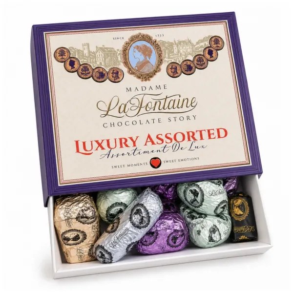 Грецькі цукерки асорті "Madame La Fontaine" Luxury Assorted Греція, 1 кг (10 шт/ящ)