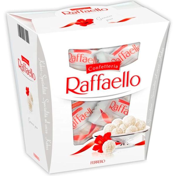 Цукерки "Raffaello" у кокосовій стружці з цілим мигдальним горіхом, 230г (8 шт/ящ)