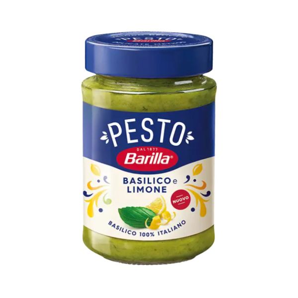 Соус песто з базиліком та лимоном "BARILLA" Pesto Basilico e Limone, 190g (12 шт/ящ)