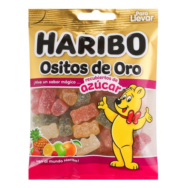 Желейні цукерки "Haribo" Ositos de Oro Ведмедики в цукрі з кислинкою, 120г (18 шт/ящ)