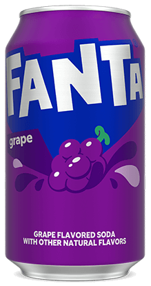 Напій безалкогольний "Fanta" USA Grape зі смаком винограду, 355мл (12 шт/ящ)