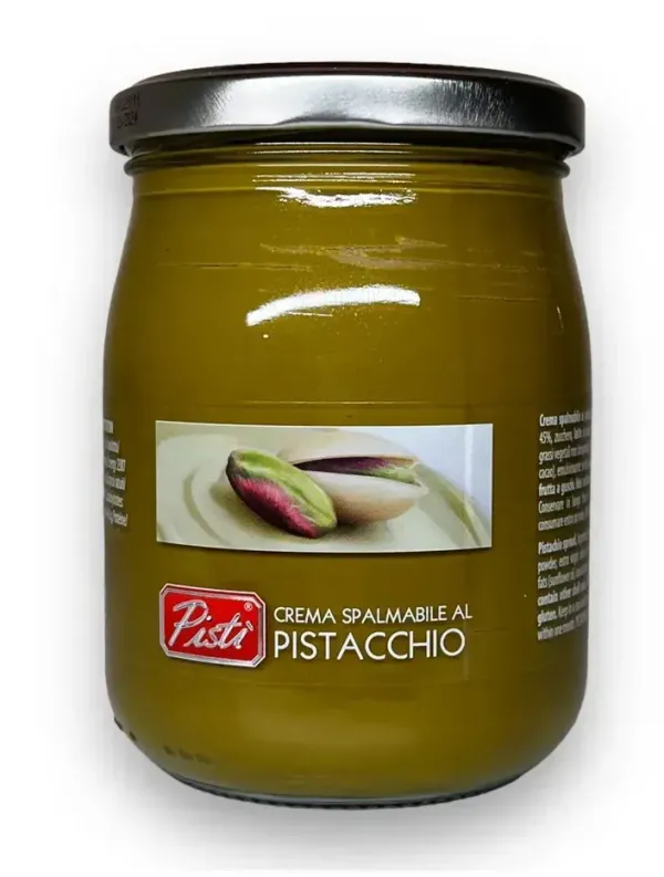 Фісташкова крем-паста 45% "Pisti" Crema Spalmabile Al Pistacchio високоякісна 600г, Італія (6 шт/ящ)