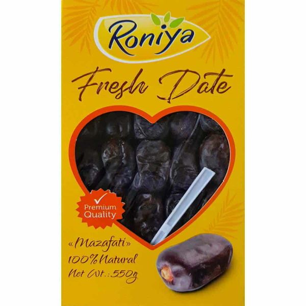 Фініки без цукру "Roniya" сорт Мазафаті, 550г (12 шт/ящ)