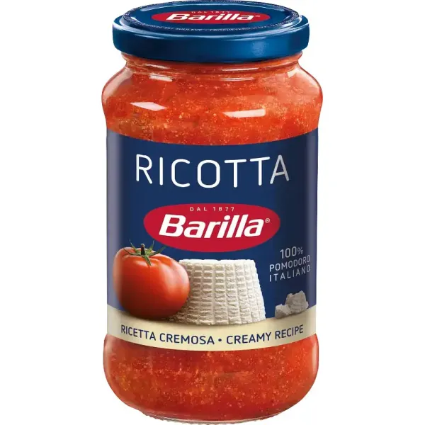 Соус томатний "BARILLA" Ricotta з сиром Рікота, 400g (6 шт/ящ)