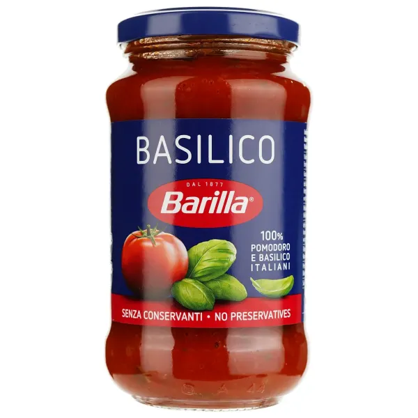 Соус італійський "BARILLA" Basilico на основі томатів та базиліка, 400g (6 шт/ящ)