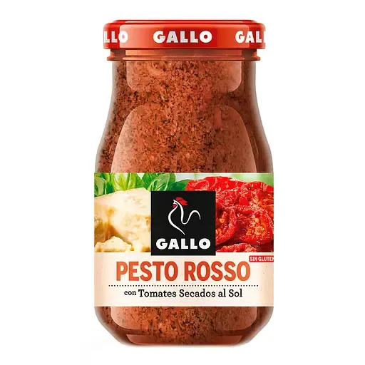 Соус Песто "Gallo" Salsa Pesto Rosso з в'яленими томатами, 190г (12 шт/ящ)