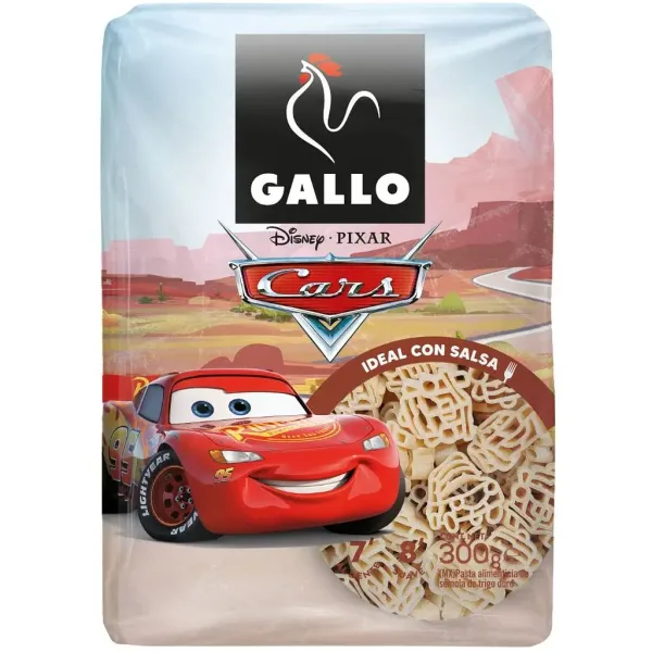 Макаронні вироби "Gallo" Disney Cars, 300г (12 шт/ящ)