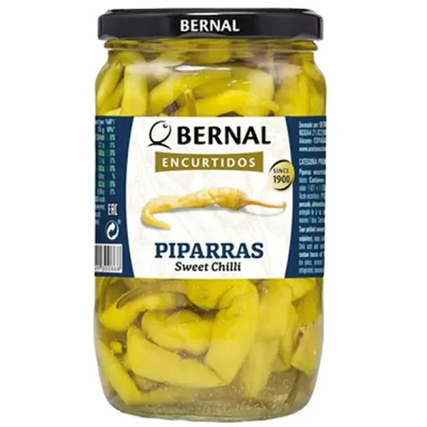 Перець солодкий "Bernal" Piparras Sweet Chilli, 685г (6 шт/ящ)