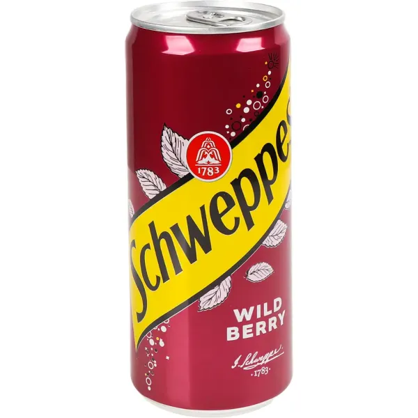 Напій газований безалкогольний "Schweppes" Wild Berry зі смаком лісових ягід, 330ml (24 шт/ящ)