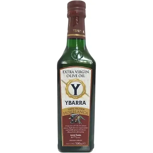 Олія оливкова "Ybarra" Extra Virgin Hojiblanca з сортових оливок, 500мл (12 шт/ящ)