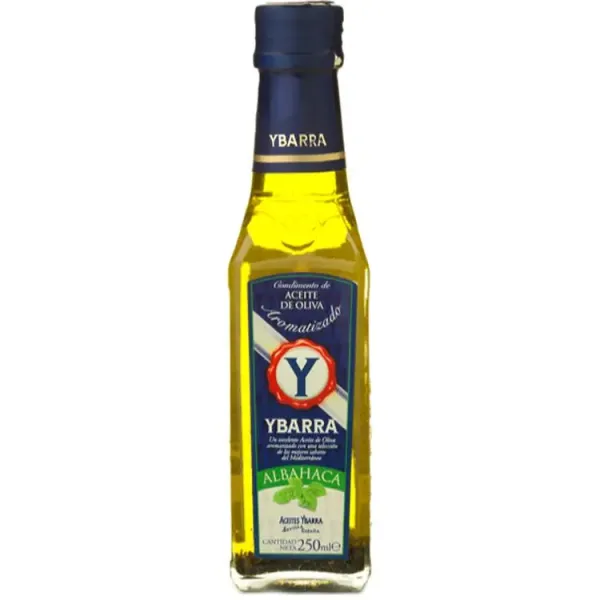 Олія оливкова "Ybarra" Extra Virgin Albahaca з базиліком, 250мл (6 шт/ящ)