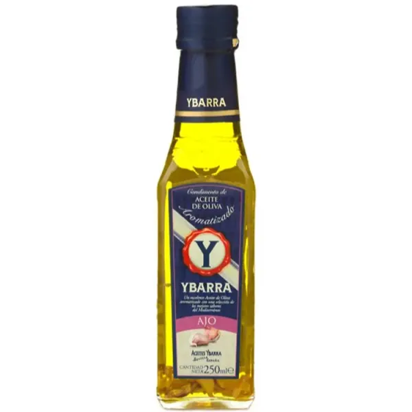 Олія оливкова "Ybarra" Extra Virgin Ajo з часником, 250мл (6 шт/ящ)