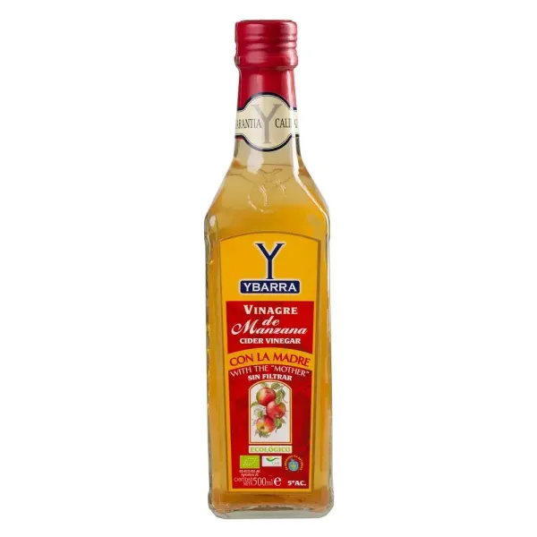 Оцет яблучний органічний нефільтрований "Ybarra" Vinagre Manzana Eco Madre, 500мл (6 шт/ящ)