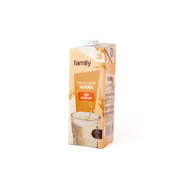 Напій рослинний "Family" Avena вівсяний без цукру, 1л (6 шт/ящ)