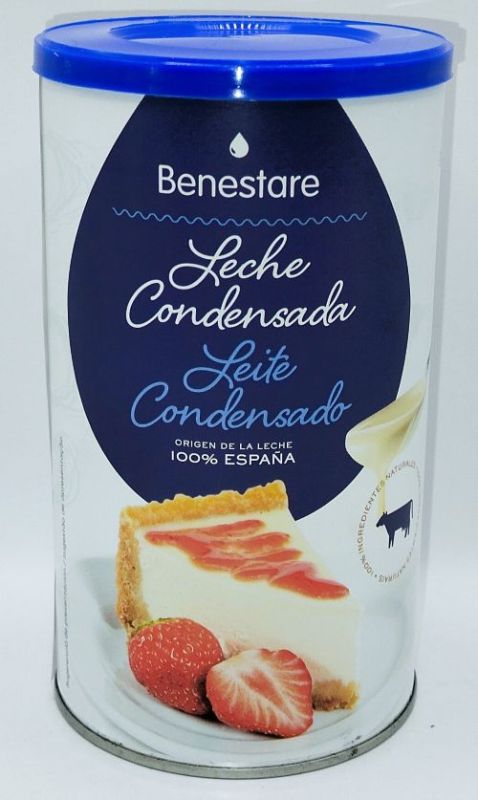Згущене молоко "Benestare" Leche Condensada Original Іспанія, 1кг (8 шт/ящ)