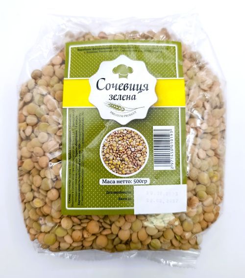 Сочевиця зелена, 500г (14 шт/ящ)