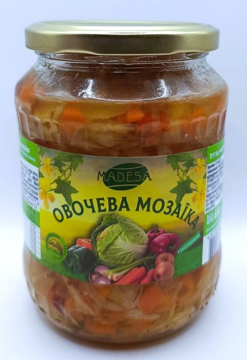 Салат "Madesa" Овочева мозаїка, 650г (12 шт/ящ)