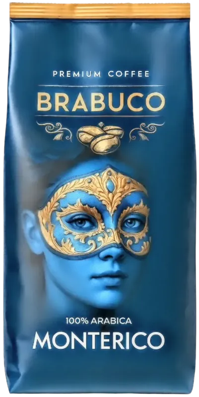 Кава в зернах "Monterico" Brabuco 100% Arabica, 1кг (6 шт/ящ)