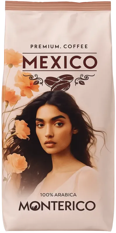 Кава в зернах "Monterico" Mexico 100% Arabica, 1кг (6 шт/ящ)
