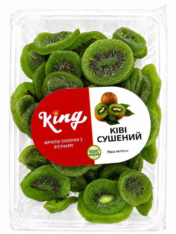 Ківі сушений (в'ялений) цукати, 1кг (10 кг/ящ)
