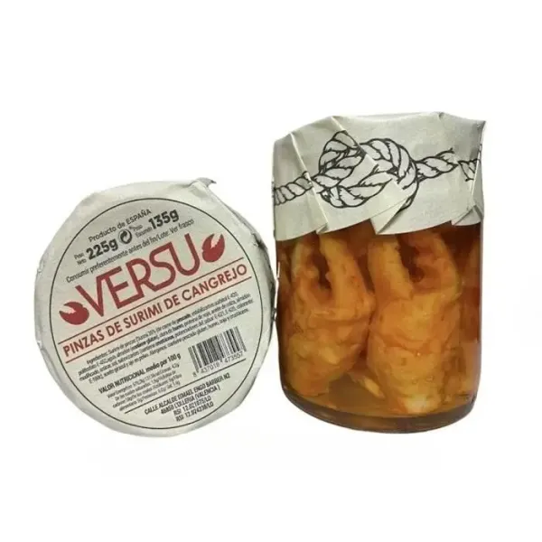 Клешні краба в олії "Versu" Pinzas de Surimi de Cangrejo 225г, Іспанія (12 шт/ящ)