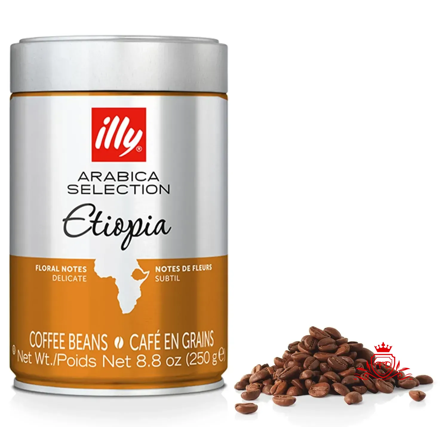 Кава в зернах "illy" Monoarabica Ethiopia Ефіопія, 250г (6 шт/ящ)