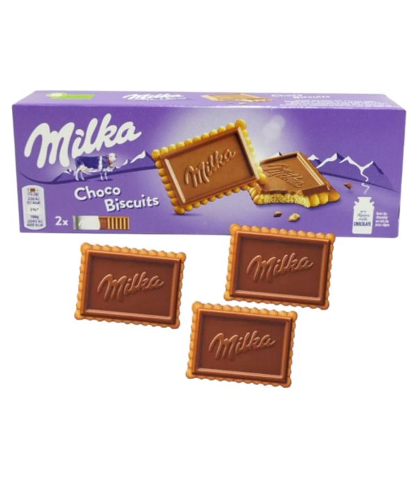 Крекер "Milka" Choco Biscuits покритий молочним шоколадом, 150g (14 шт/ящ)