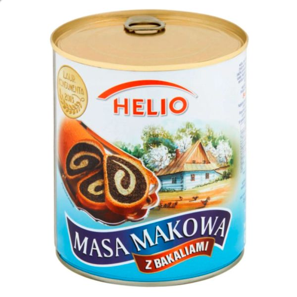 Макова маса "HELIO" з цедрою та родзинками, 850г (6 шт/ящ)