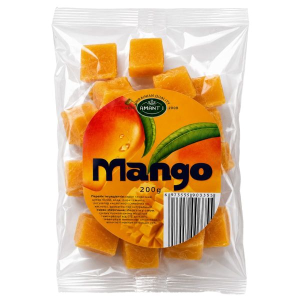 Мармелад "Amanti" зі смаком Манго, 200 г (50 шт/ящ)