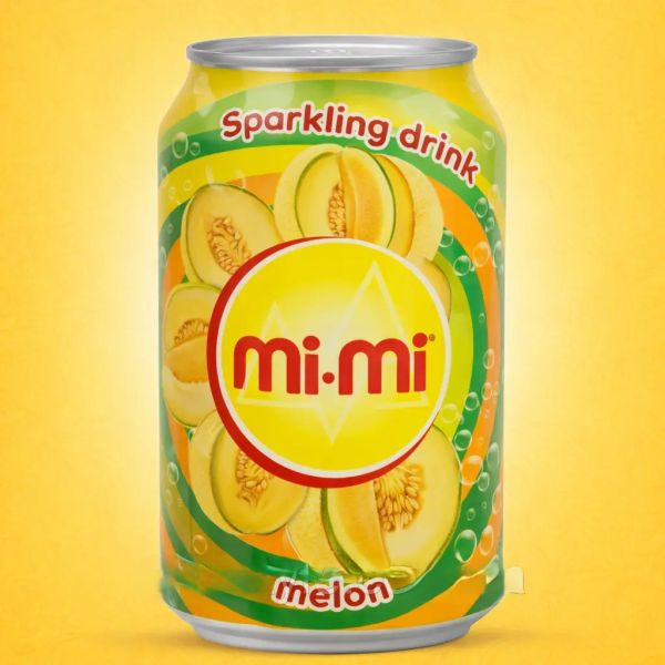 Газований напій "Mi-Mi" Melon зі смаком Дині, 330 мл (24 шт/ящ)