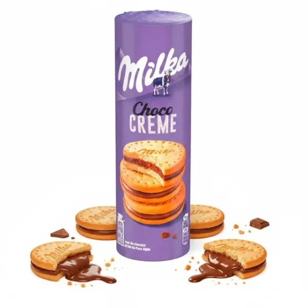 Печиво "Milka" Chocco Creme з шоколадним кремом, 260g (18 шт/ящ)
