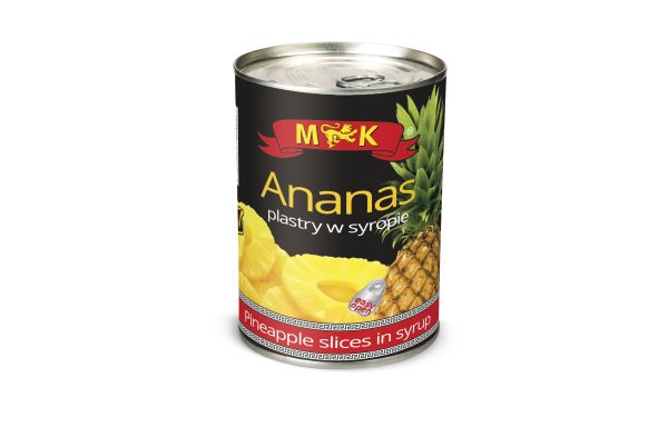 Ананас консервований "M&K" кільцями в сиропі, 565г (24 шт/ящ)
