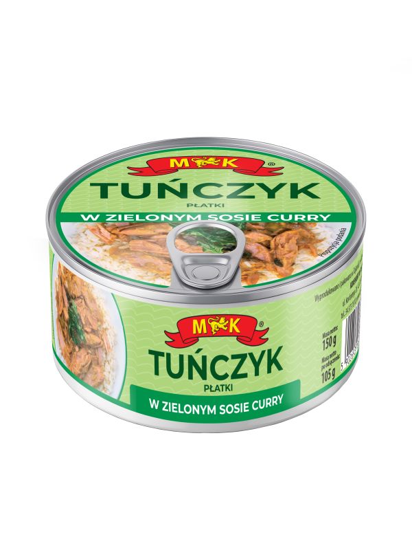 Тунець шматочками "М&К" в зеленому соусі Каррі, 150г (24 шт/ящ)