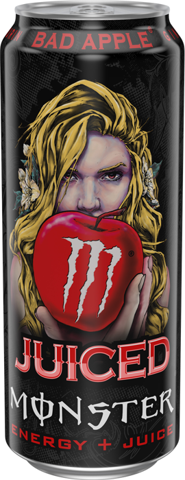 Енергетичний напій "Monster Energy" Bad Apple зі смаком яблука, 500мл (12 шт/ящ)