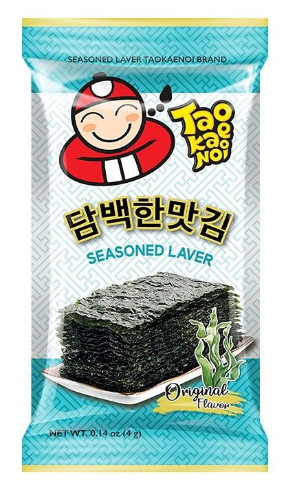 Водорості сушені Норі "Tao Kae Noi" Original Flavour, 4g (60 шт/ящ)