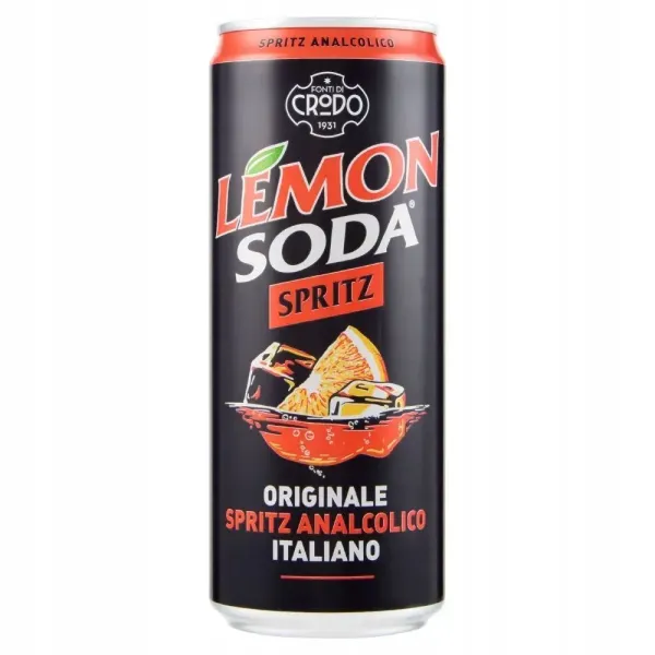 Напій газований "CRODO" Spritz Soda зі смаком коктейлю Апероль, 330 мл (24 шт/ящ)