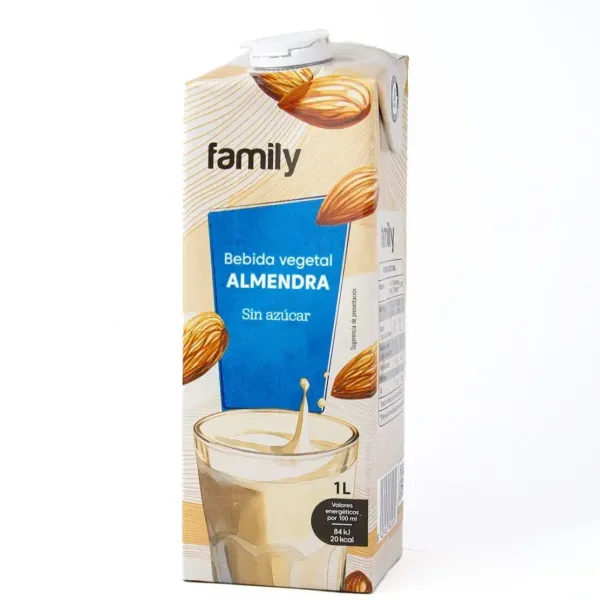 Напій рослинний "Family" Almendra Мигдальний без цукру, 1л (6 шт/ящ)