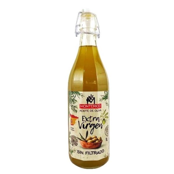 Олія оливкова "Monterico" Extra Virgin не фільтрована, 1л (12 шт/ящ)