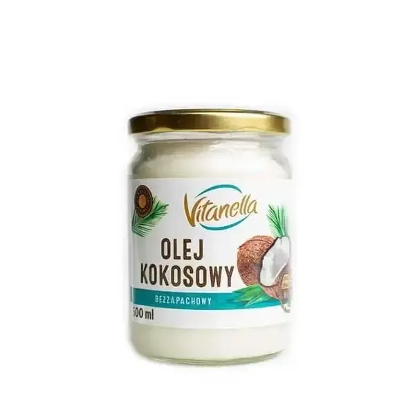 Кокосова олія рафінована "Vitanella" Olej Kokosowy, 500мл (12 шт/ящ)