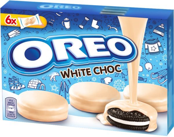 Печиво-сендвіч "Oreo" Covered White в глазурі з білого шоколаду, 246г (10 шт/ящ)