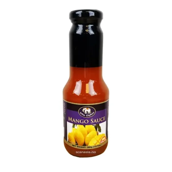 Соус жовто-гарячий Манго та Чилі "White Elephant" Spicy Mango Sauce без глютену, 360 г (24 шт/ящ)