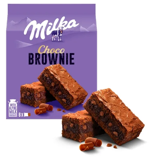 Печиво шоколадне "Milka" Soft Cake Brownie м'яке тістечко Брауні, 150g (13 шт/ящ)