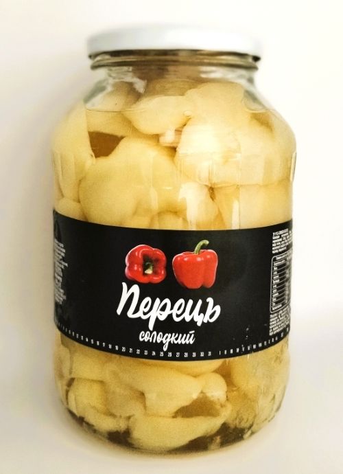 Перець солодкий різаний "КЗ Консерваторія" пелюстки, 1500 г (6 шт/ящ)