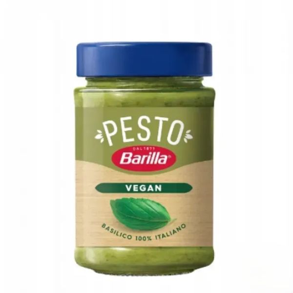 Соус песто з базиліком Веганський "BARILLA" Pesto Basilico Vegano без глютену, 195g (12 шт/ящ)