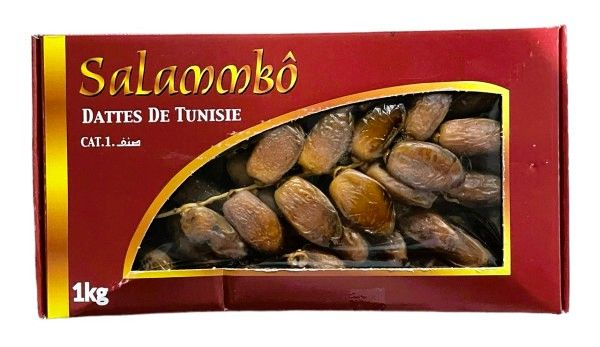 Фініки на гілці "Salammbo" натуральні сушені, 1кг (12 шт/ящ)
