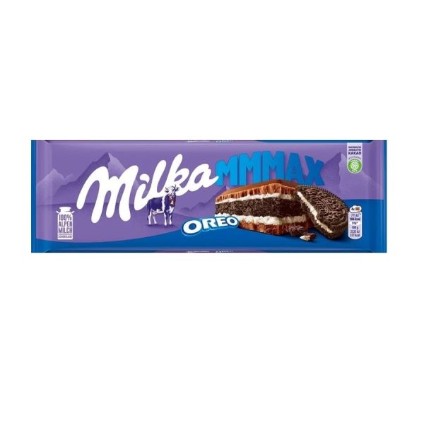 Шоколад молочний "Milka" Oreo зі шматочками печива, 300г (12 шт/ящ)