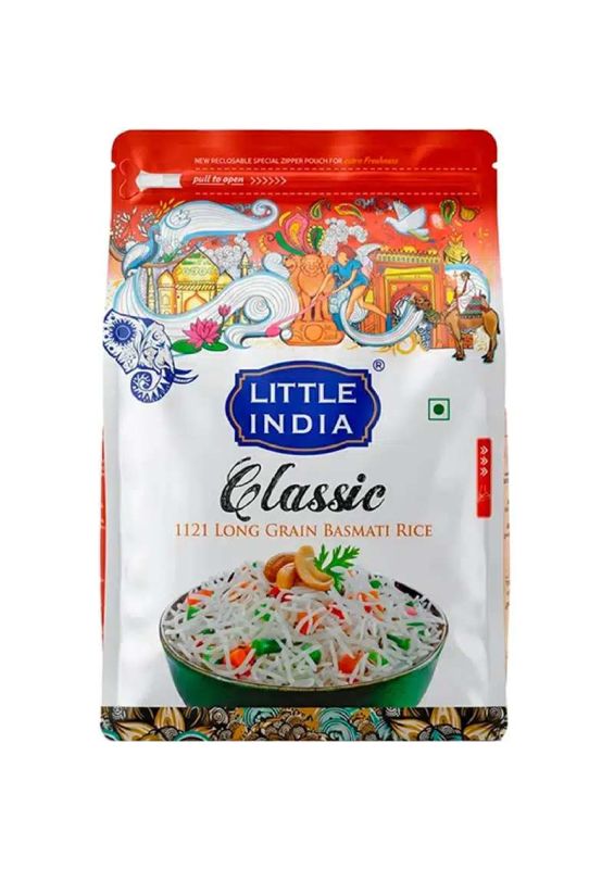 Рис індійський басматі "Little India" Classic золотистий пропарений, 1кг (20 шт/ящ)